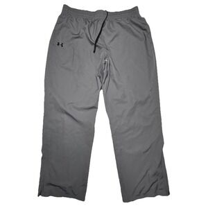 Under Armour Track Pants Mens XXL Loose Fit Mesh Lined Drawstring Zip Ankle
